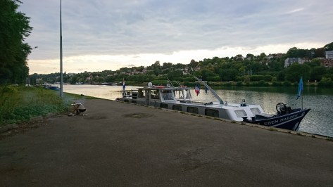 Seine, Quai d'attente Ecluse 7 Ablon